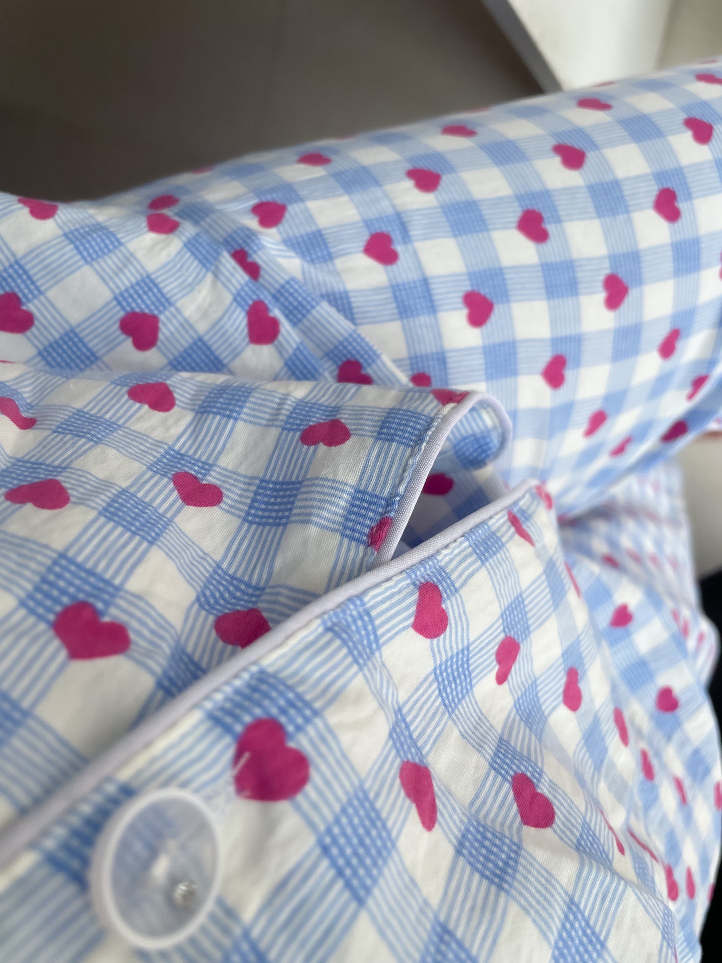 Blue heart pj set