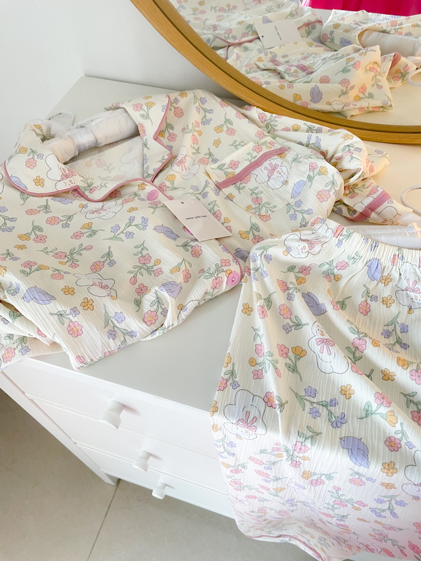 Floral Print PJ set