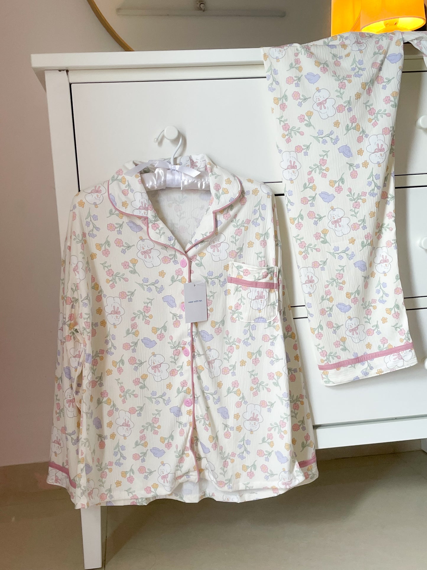 Floral Print PJ set