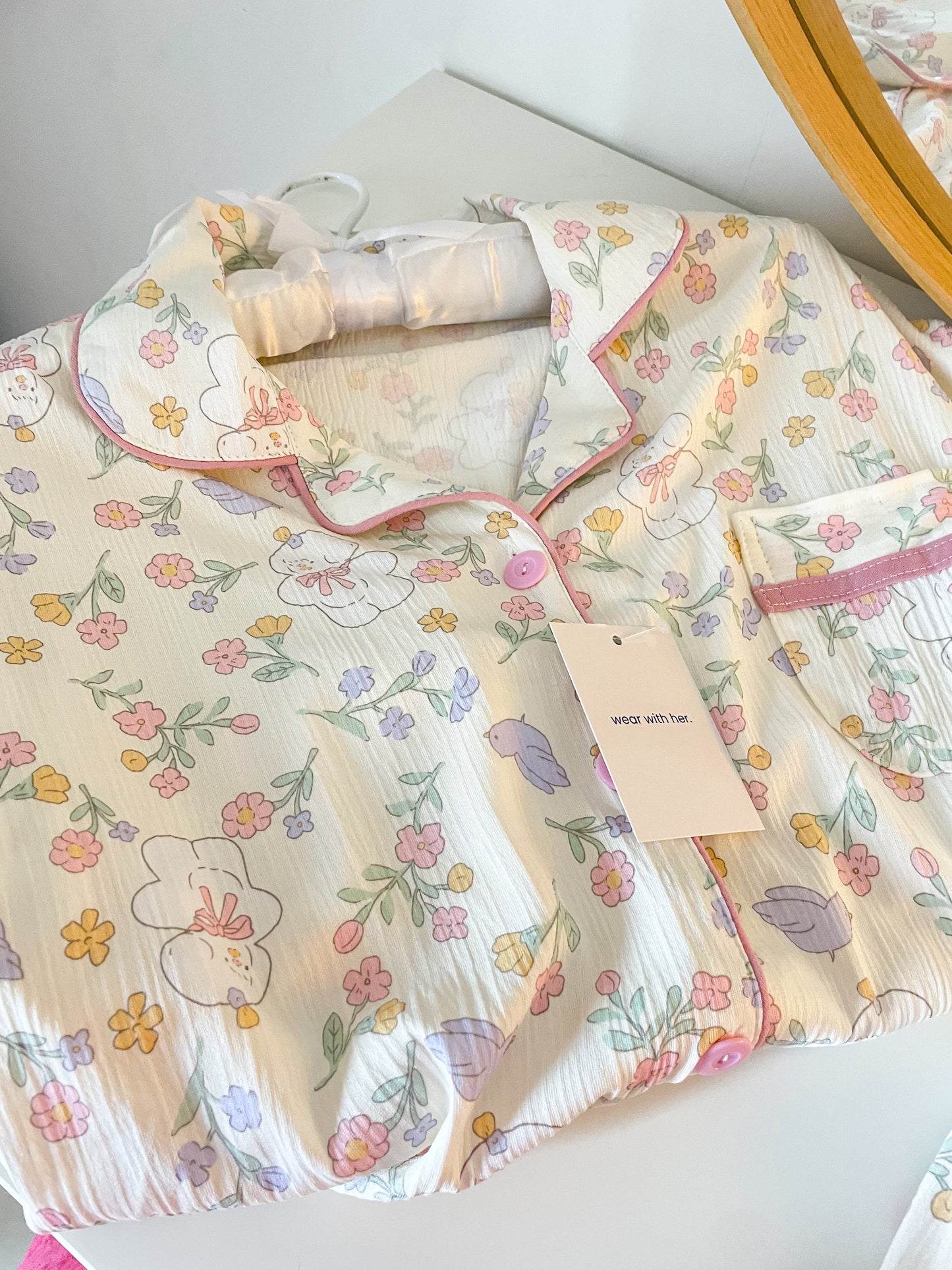 Floral Print PJ set