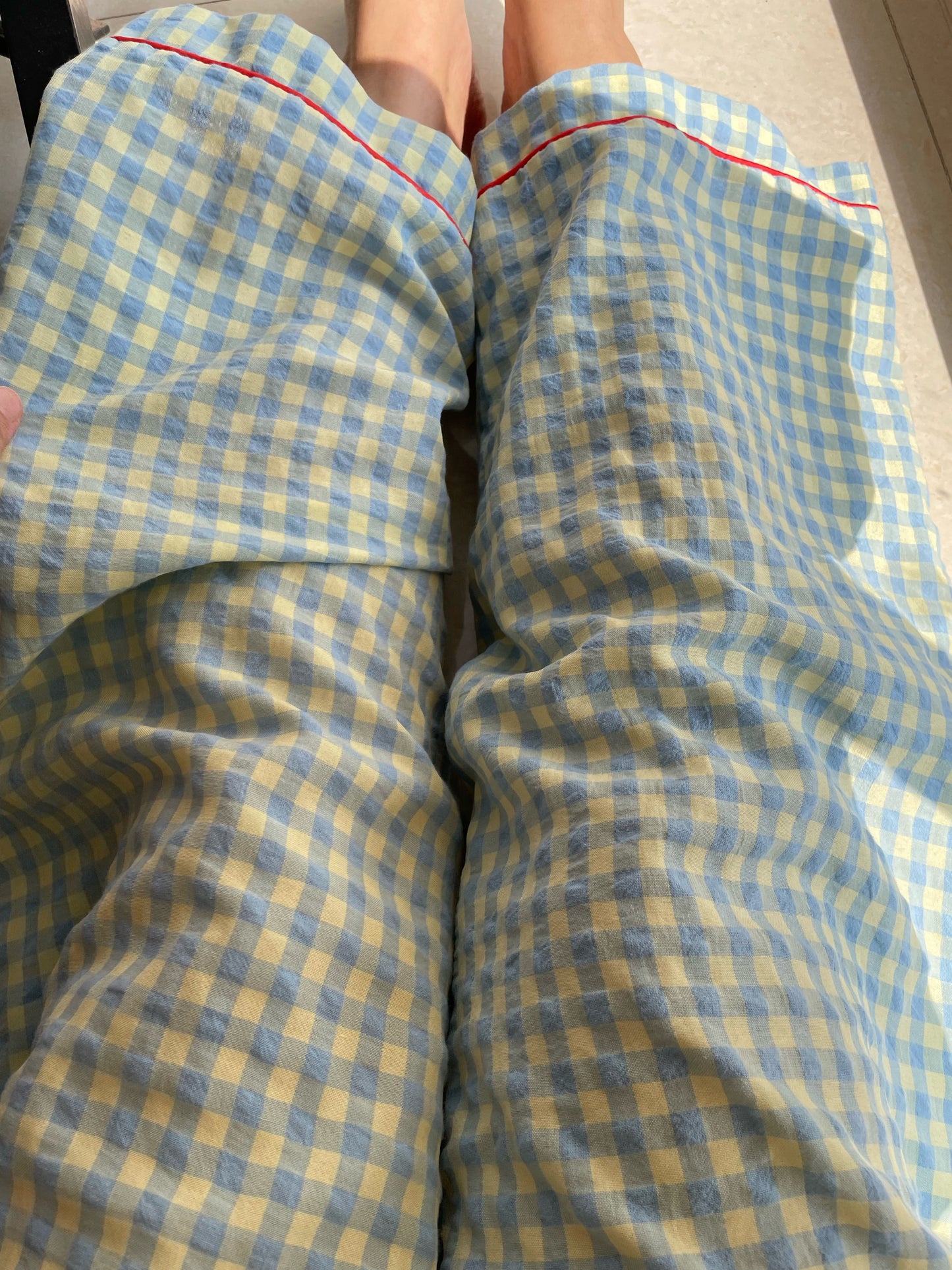 Cotton green Gingham PJ set