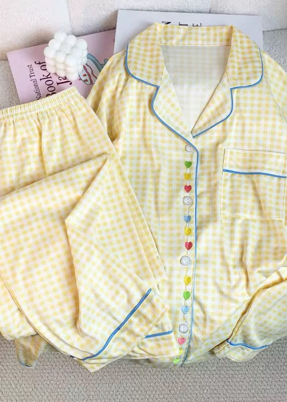 Sunshine embroidery hearts pj set